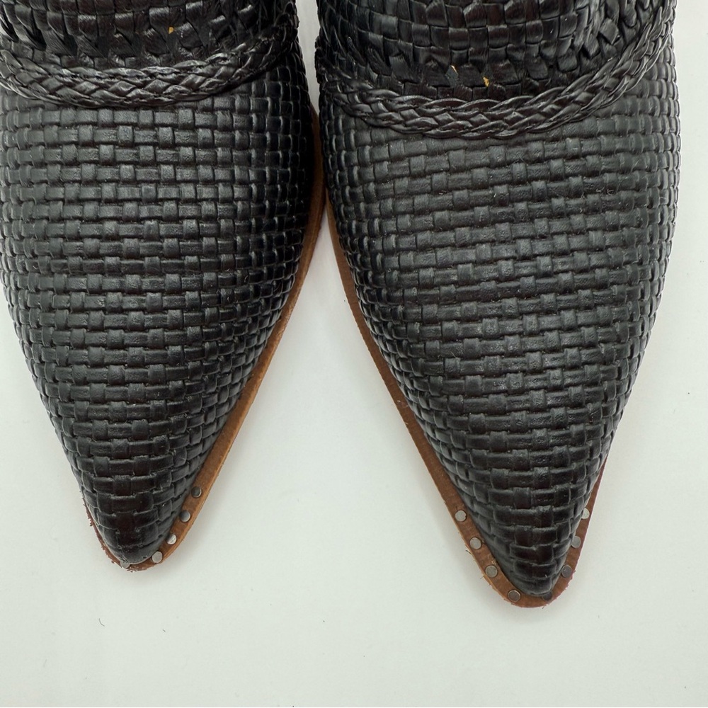 Sam Edelman Lilliana Black Woven Pointed Toe Mules Heels Size 8 Elegant - Picture 14 of 16